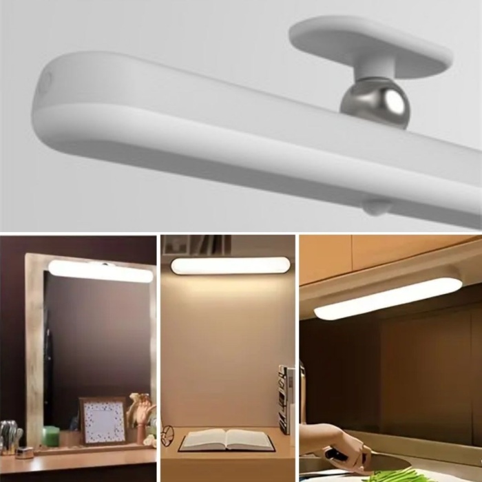 Dokunmatik USB İle Şarj Olabilen 27 cm Led Aydınlatma Makyaj Aynası Işığı (3748)