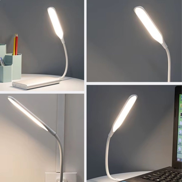 USB Girişli 14 Ledli 3 Kademeli Dokunmatik Masa/Kitap Okuma Lambası Ledi Beyaz (3748)