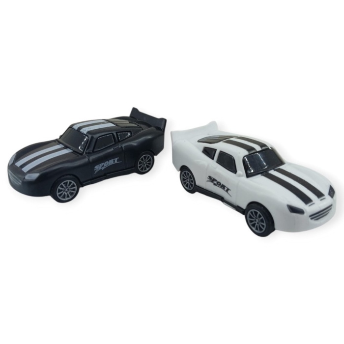 Çek Bırak Nascar Arabası 10.5 Cm - BP-035-SİYAH/BEYAZ (Lisinya)