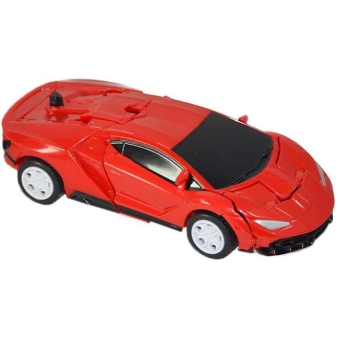 Lamborgini - Robot Dönüşen Araba - 668-2 - Kırmızı (Lisinya)
