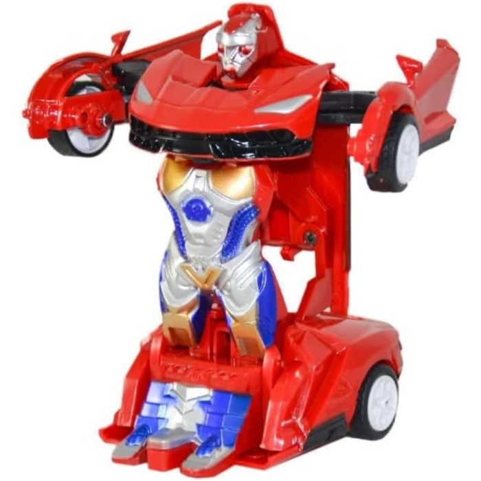Lamborgini - Robot Dönüşen Araba - 668-2 - Kırmızı (Lisinya)