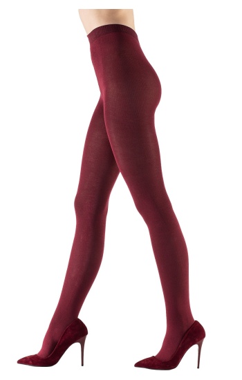 Bordo Micro 40 Külotlu Çorap