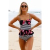 Angelsin Yüksek Bel Etek Gürünümlü Destekli Bikini Takım