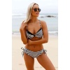 Angelsin Siyah Beyaz Destekli Bikini Altı