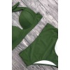 Angelsin Yeşil Yüksek Bel Bikini Takım