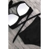 Angelsin Yüksek Bel Siyah Bikini Takım