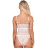 Merry See Dantel İşlemeli Beyaz  Body Gecelik