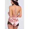Merry See Saten Dantel Tulum Gecelik Pembe