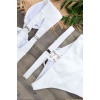 Angelsin Özel Tasarım Bikini Takım Beyaz