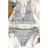 Angelsin Çizgili Bikini Takım Çok Renkli