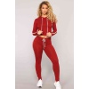 Merry See Penye Eşofman Pijama Takım Kırmızı