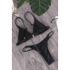 Angelsin Üçgen Bikini Takım Siyah