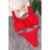 Angelsin Kırmızı Bikini Altı Kırmızı