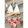 Angelsin Bağlamalı Çiçekli Bikini Alt Çok Renkli