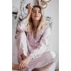 Merry See Saten Pijama Alt Pembe Açık