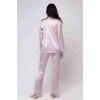 Merry See Saten Pijama Alt Pembe Açık