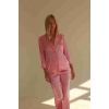 Merry See Saten Pijama Alt Pembe