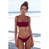 Angelsin Bikini Tek Üstü Bordo