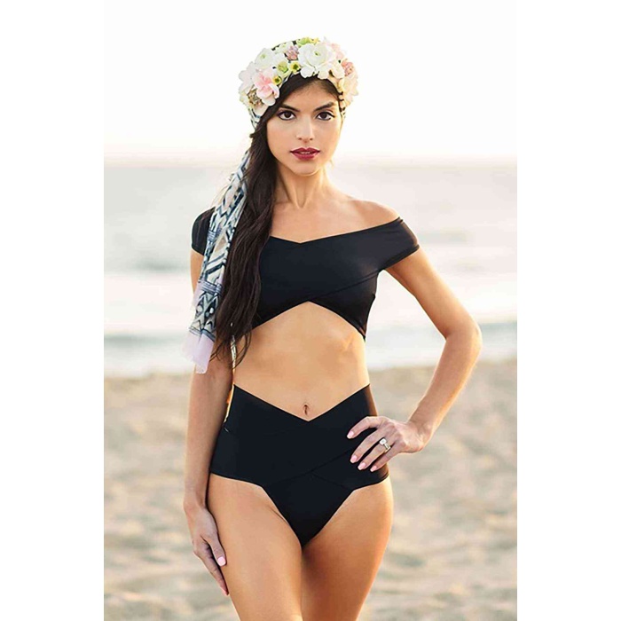 Angelsin Siyah Özel Tasarım Bikini Takım