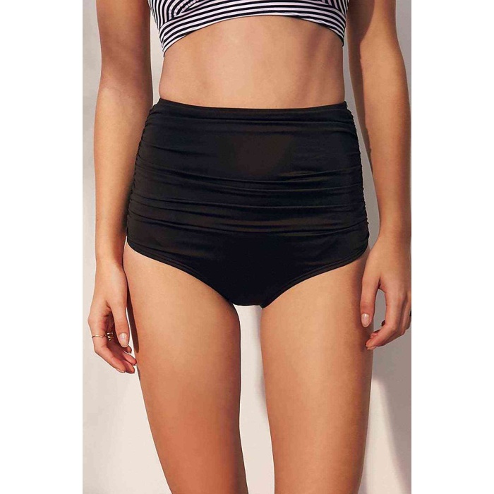Angelsin Siyah Yüksek Bel Bikini Altı