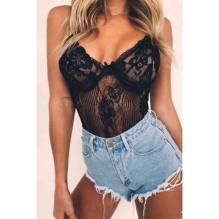 Merry See Sexy Body Fantazi İç giyim Siyah