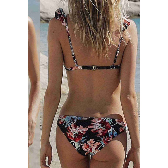 Angelsin Desenli Bikini Altı Çok Renkli