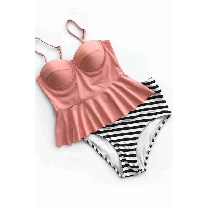 Angelsin Yüksek Bel Bikini Altı Çok Renkli