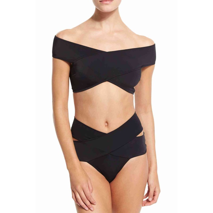 Angelsin Siyah Özel Tasarım Bikini Üstü