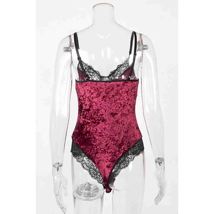 Merry See Kadife Body Gecelik Babydoll Çok Renkli