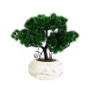 Yapay Ağaçlı Mermer Desen Dekoratif Beton Saksı 26 cm