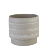 Dekoratif Seramik Gri Saksı 20x18 cm