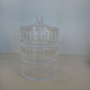 Çok Amaçlı Cam Kapaklı 3 Katlı Sunumluk 22x14 cm