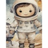 Astronot Desenli Pike Takımı