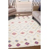 Renkli Dörtgen İskandinav Kilim