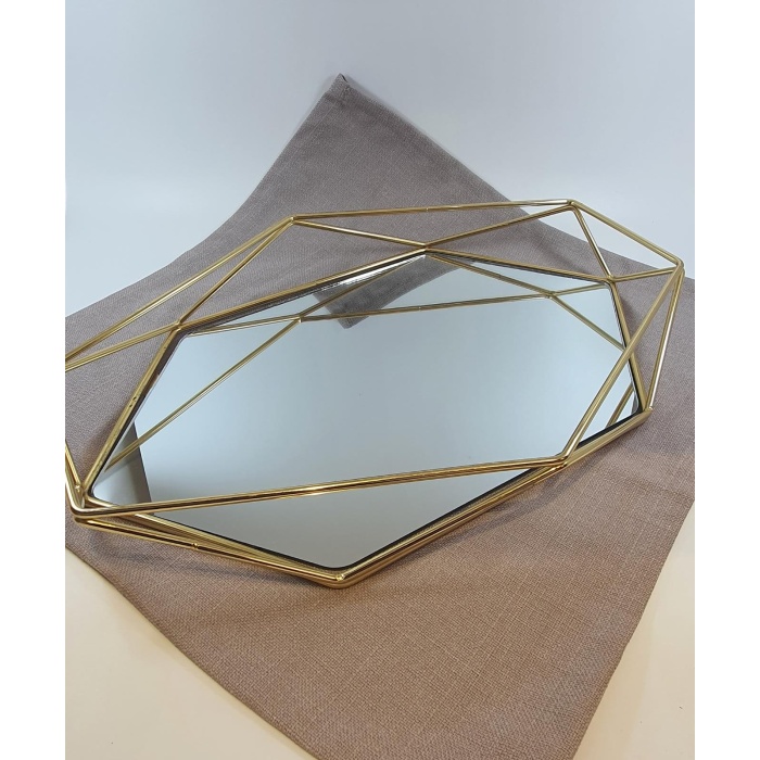 PRIZMA TEPSI METAL GOLD/GUMUS BUYUK