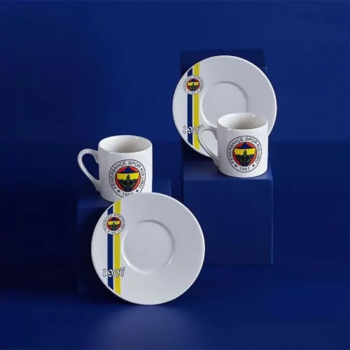 Kahve Fincan Takımı Fenerbahçe Lisanslı 1907  2Li