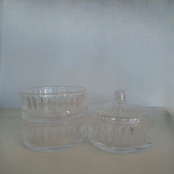 Çok Amaçlı Cam Kapaklı 3 Katlı Sunumluk 22x14 cm