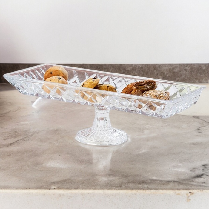 Çok Amaçlı Ayaklı Dikdörtgen Tabak 39,5x15,5x11,5 cm