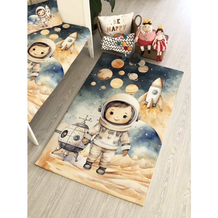 Astronot Desen Halı Modeli