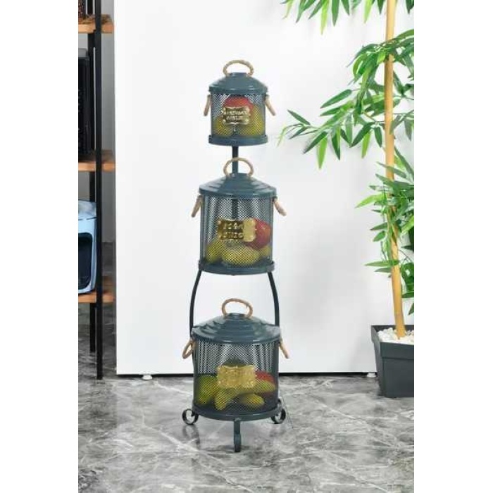 3 LÜ STANDLI EKONOMİK FİLELİ PATATES SOĞANLIK