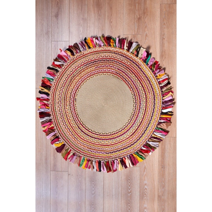 90X90 Nomad Jüt Halı 11 Multi