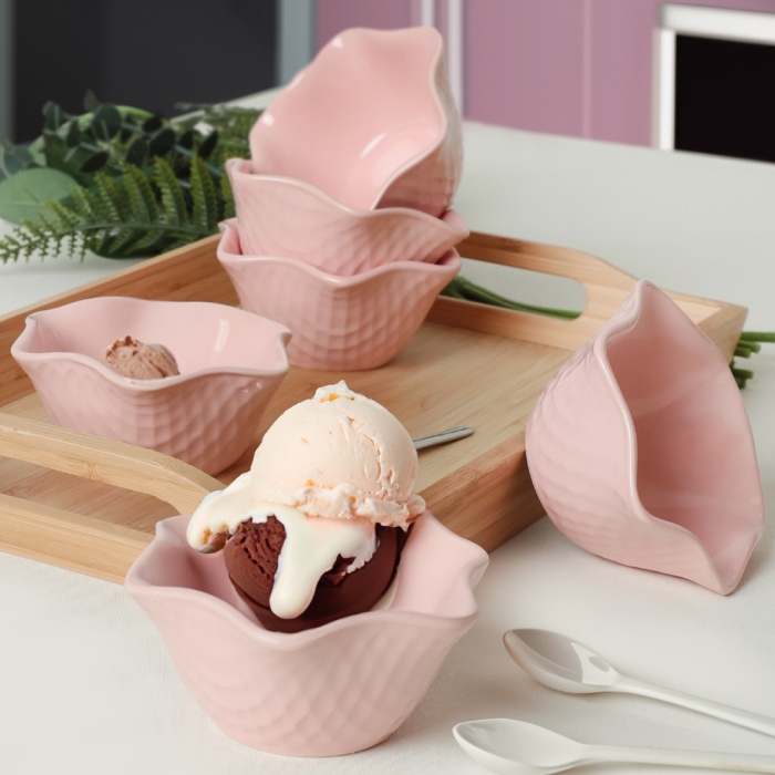 Açık Pembe Roma Çerezlik/Sosluk 11 Cm 6 Adet