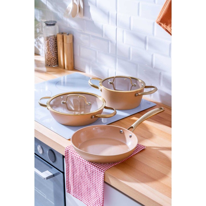 Ultimate Pro 5 Parça Tencere Seti - Rose Gold