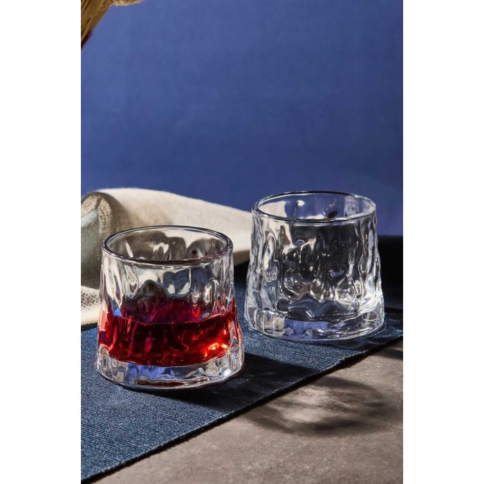 Greta Şeffaf 2li Kristal Kokteyl Meşrubat Bardağı Japon Style 160ml