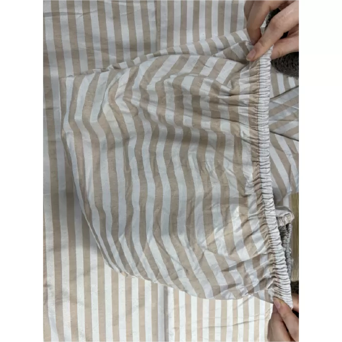 Pamuk Saten Lastikli Çarşaf Set