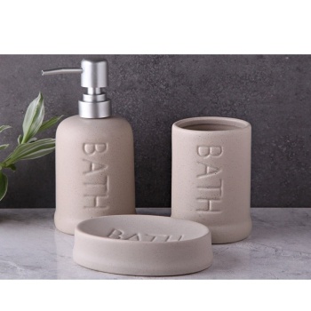 Banyo Seti Stoneware 3lü