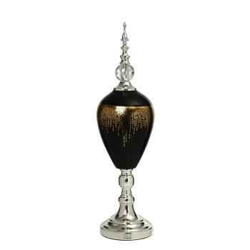 Amber Silver Kapaklı Vazo