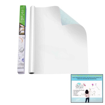 YAPIŞKANLI BEYAZ TAHTA PVC FOLYO STİCKER - KALEM 60X200CM (4549)