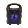 Tutmalı Mini Hoparlör Işıklı Taşınabilir Bluetooth Wireless Radyolu Sd Kart ve USB Girişli Hoparlör 