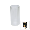ÇİZGİLİ - UZUN CAM BARDAK 360ML KAHVE - SUNUM - MEŞRUBAT 